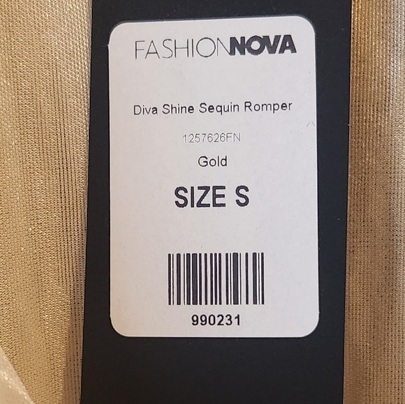 Fashion Nova Diva Shine Sequin Romper - Picture 4 of 4